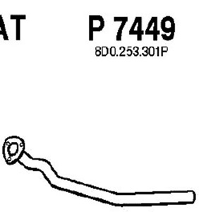 Intermediate pipe in the group  at  Professional Parts Sweden AB (P7449)