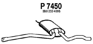 Intermediate muffler i gruppen Tillflligt dolda artiklar hos  Professional Parts Sweden AB (P7450)