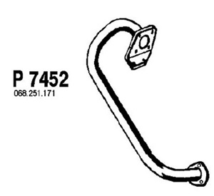 Front pipe in the group  at  Professional Parts Sweden AB (P7452)