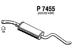 Intermediate muffler in the group  at  Professional Parts Sweden AB (P7455)