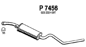 Intermediate muffler in the group Exhaust parts / Exhaust muffler & kits at  Professional Parts Sweden AB (P7456)