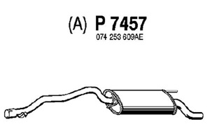 Rear muffler in the group  at  Professional Parts Sweden AB (P7457)