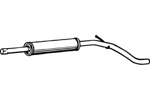 Intermediate muffler in the group  at  Professional Parts Sweden AB (P7473)