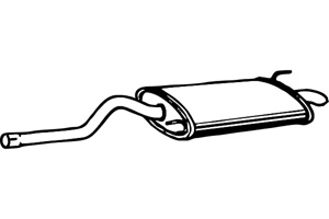 Rear muffler in the group  at  Professional Parts Sweden AB (P7474)