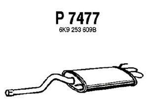 Rear muffler in the group  at  Professional Parts Sweden AB (P7477)
