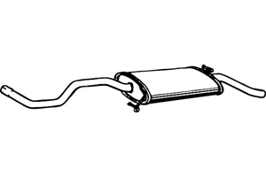 Rear muffler in the group  at  Professional Parts Sweden AB (P7478)