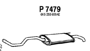 Rear muffler in the group  at  Professional Parts Sweden AB (P7479)