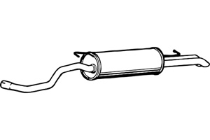 Rear muffler in the group  at  Professional Parts Sweden AB (P7482)