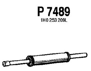 Intermediate muffler in the group  at  Professional Parts Sweden AB (P7489)