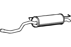 Rear muffler in the group  at  Professional Parts Sweden AB (P7493)
