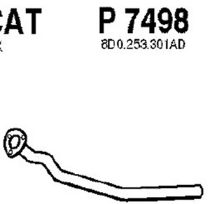 Front pipe in the group  at  Professional Parts Sweden AB (P7498)