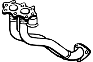 Front pipe in the group  at  Professional Parts Sweden AB (P7512)
