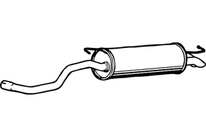 Rear muffler in the group  at  Professional Parts Sweden AB (P7524)