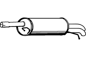 Rear muffler in the group  at  Professional Parts Sweden AB (P7533)