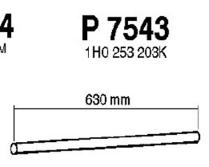 Intermediate pipe in the group  at  Professional Parts Sweden AB (P7543)
