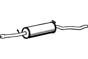 Intermediate muffler in the group  at  Professional Parts Sweden AB (P7544)
