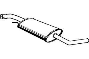 Intermediate muffler in the group  at  Professional Parts Sweden AB (P7550)