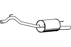 Rear muffler in the group  at  Professional Parts Sweden AB (P7552)