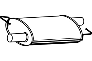 Intermediate muffler in the group  at  Professional Parts Sweden AB (P7554)