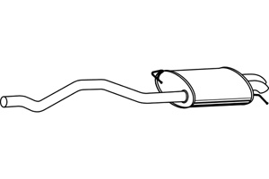 Rear muffler in the group  at  Professional Parts Sweden AB (P7555)