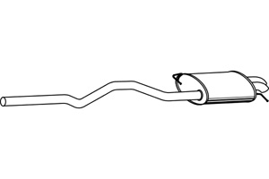 Rear muffler in the group  at  Professional Parts Sweden AB (P7556)