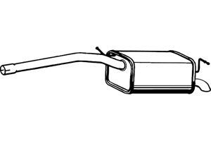 Rear muffler in the group  at  Professional Parts Sweden AB (P7566)