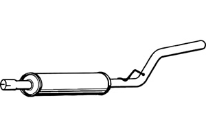 Intermediate muffler in the group  at  Professional Parts Sweden AB (P7567)