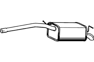 Rear muffler in the group  at  Professional Parts Sweden AB (P7570)