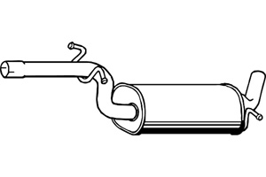 Intermediate muffler in the group  at  Professional Parts Sweden AB (P7575)