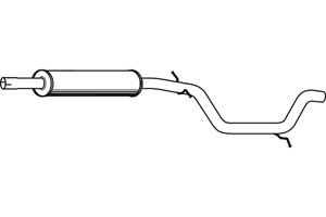 Intermediate muffler in the group  at  Professional Parts Sweden AB (P7580)