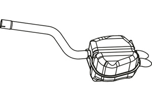 Rear muffler in the group  at  Professional Parts Sweden AB (P7581)