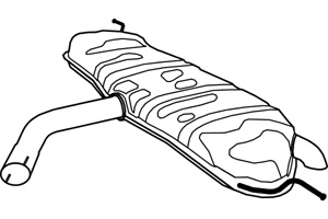 Rear muffler in the group  at  Professional Parts Sweden AB (P7584)