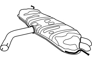 Rear muffler - Replaced by P72085 in the group  at  Professional Parts Sweden AB (P7592)