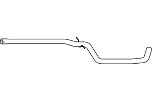 Intermediate pipe in the group  at  Professional Parts Sweden AB (P7594)