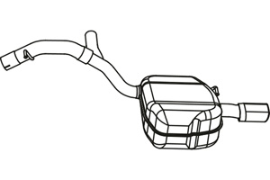 Rear muffler in the group  at  Professional Parts Sweden AB (P76002)