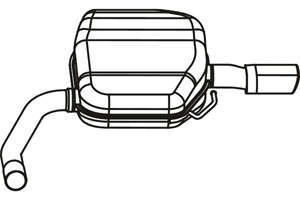 Rear muffler in the group  at  Professional Parts Sweden AB (P76003)
