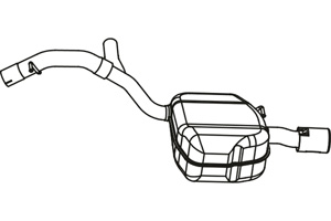 Rear muffler in the group  at  Professional Parts Sweden AB (P76004)