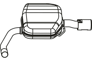 Rear muffler in the group  at  Professional Parts Sweden AB (P76005)
