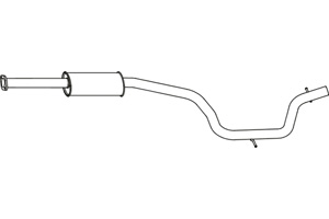 Intermediate muffler in the group Exhaust parts / Exhaust muffler & kits at  Professional Parts Sweden AB (P76034)