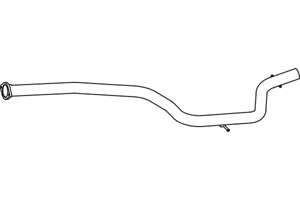 Intermediate pipe in the group Exhaust parts / Exhaust muffler & kits at  Professional Parts Sweden AB (P76045)