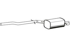 Rear muffler - Replaced by 25431875 in the group  at  Professional Parts Sweden AB (P76047)