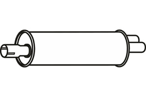 Rear muffler in the group  at  Professional Parts Sweden AB (P76055)