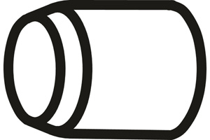 Rear pipe in the group Exhaust parts / Exhaust muffler & kits at  Professional Parts Sweden AB (P76083)