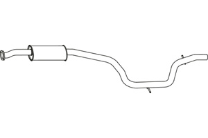 Intermediate muffler in the group Exhaust parts / Exhaust muffler & kits at  Professional Parts Sweden AB (P76084)