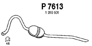 Rear muffler in the group  at  Professional Parts Sweden AB (P7613)