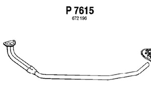 Front pipe in the group  at  Professional Parts Sweden AB (P7615)