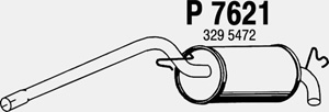 Rear muffler in the group  at  Professional Parts Sweden AB (P7621)