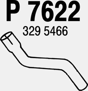 Rear pipe in the group  at  Professional Parts Sweden AB (P7622)