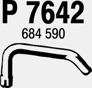 Intermediate pipe in the group  at  Professional Parts Sweden AB (P7642)