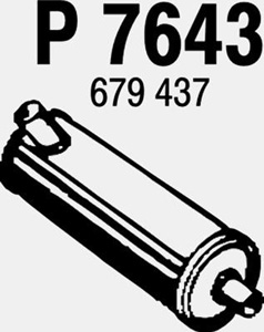 Rear muffler in the group  at  Professional Parts Sweden AB (P7643)
